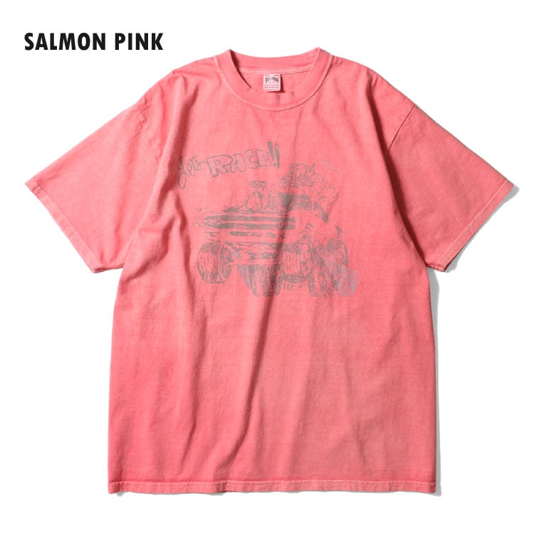 HOUSTON / ヒューストン 22426 PIGMENT PRINT TEE (RACE) / ピグメントプリント半袖Tシャツ (レース) -全4色- 