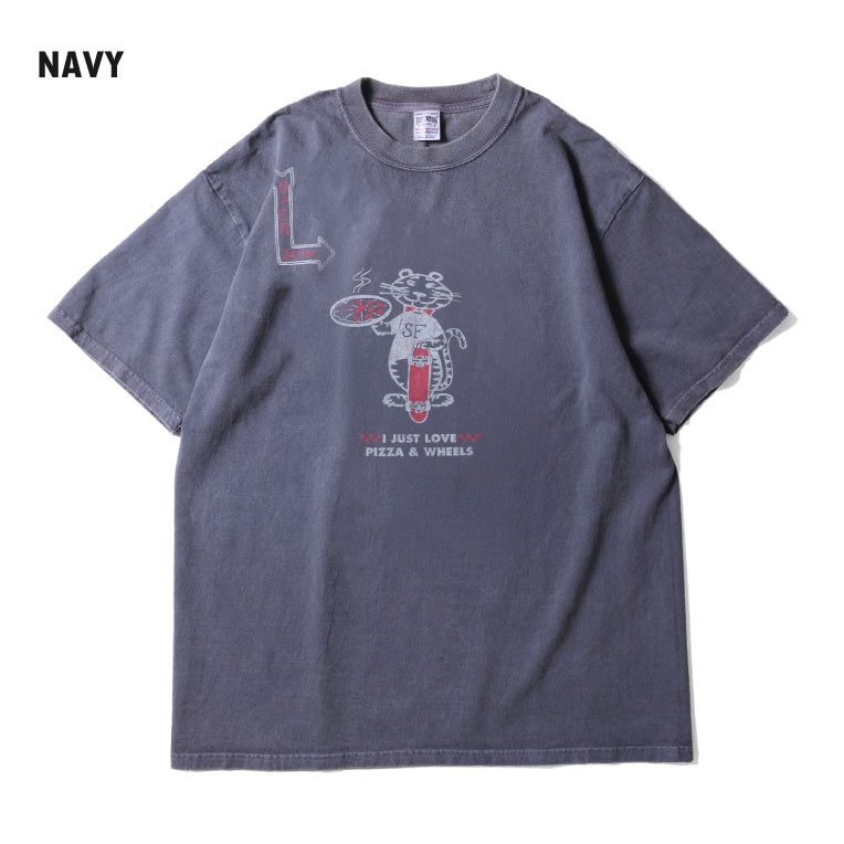 HOUSTON / ヒューストン 22427 PIGMENT PRINT TEE (TIGER) / ピグメントプリント半袖Tシャツ (タイガー) -全4色- 
