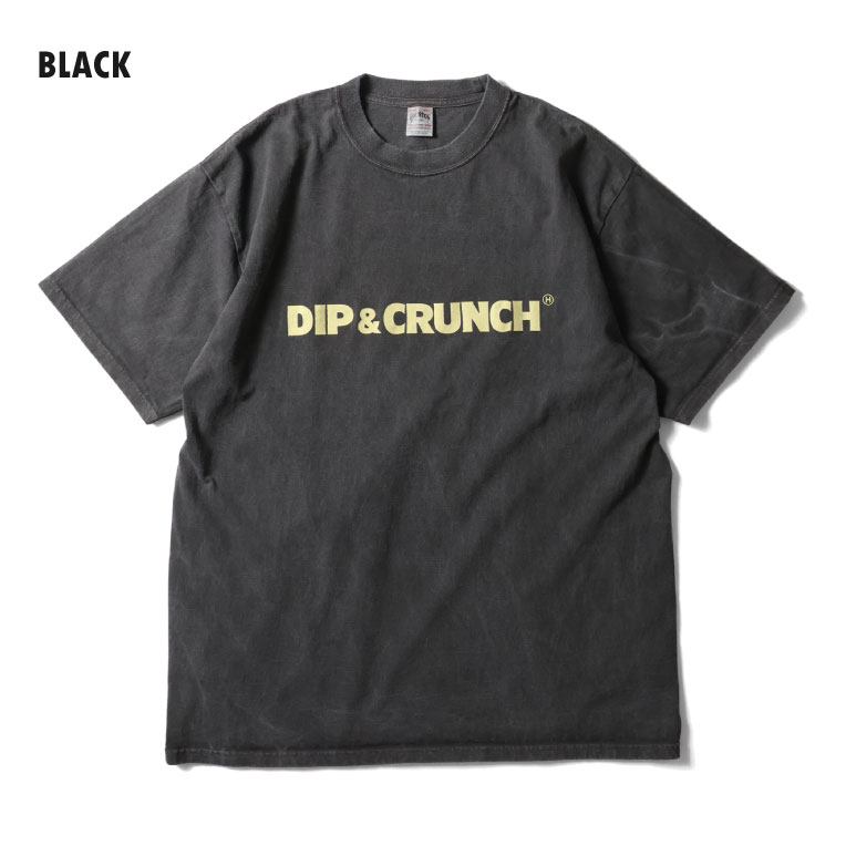 HOUSTON / ヒューストン 22428 PIGMENT PRINT TEE (DIP&CRUNCH) / ピグメントプリント半袖Tシャツ (ディップ&クランチ) -全4色- 