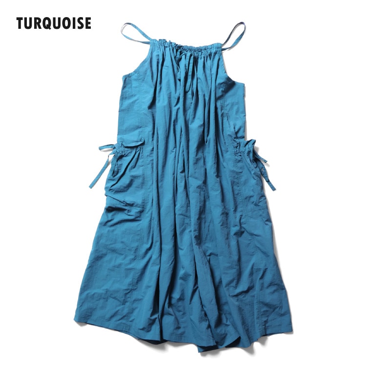 HOUSTON woman / ヒューストン ウーマン 4052W NYLON CAMISOLE DRESS / ナイロンキャミソールドレス -全4色-