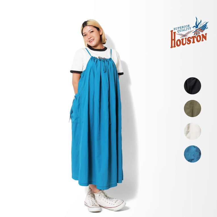 HOUSTON woman / ヒューストン ウーマン 4052W NYLON CAMISOLE DRESS