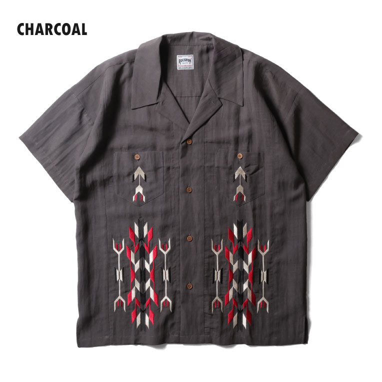 HOUSTON / ヒューストン 41330 LINEN CHIMAYO SHIRT / リネンチマヨシャツ -全3色- 