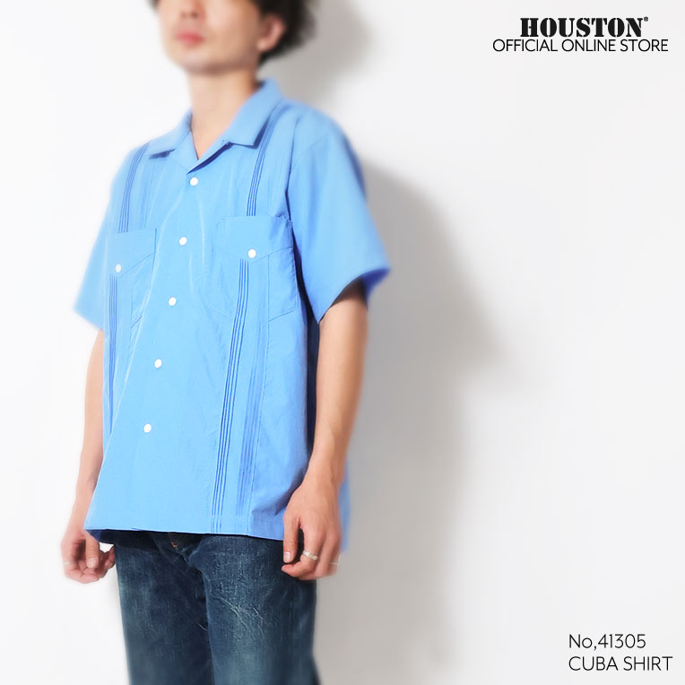 HOUSTON / ヒューストン 41305 CUBA SHIRT / キューバシャツ -全4色- 