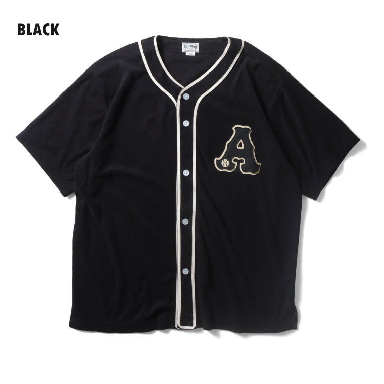 HOUSTON / ヒューストン 41324 PILE BASEBALL SHIRT / パイルベースボールシャツ -全3色- 