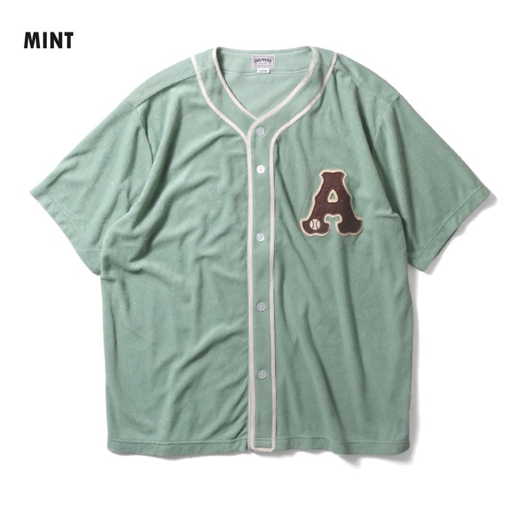 HOUSTON / ヒューストン 41324 PILE BASEBALL SHIRT / パイルベースボールシャツ -全3色- 