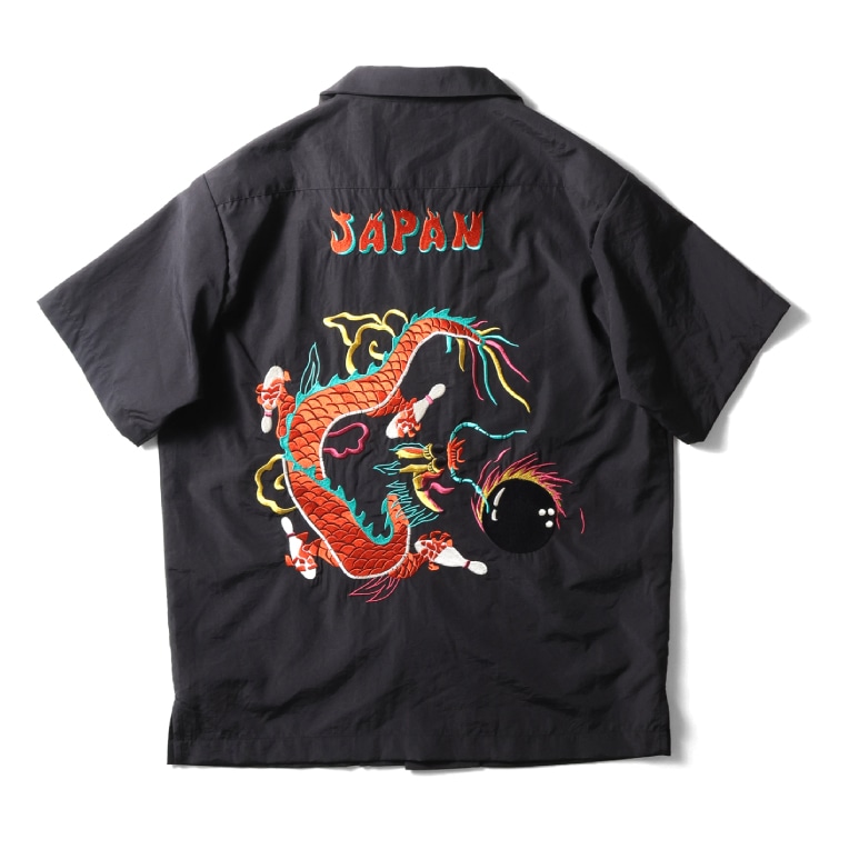 HOUSTON woman / ヒューストン ウーマン 4068W BOWLING SHIRT (DRAGON