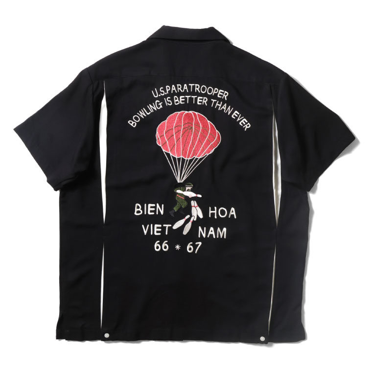 HOUSTON / ヒューストン 41317 BOWLING  SHIRT(PARATROOPER) / ボーリングシャツ -全3色- 
