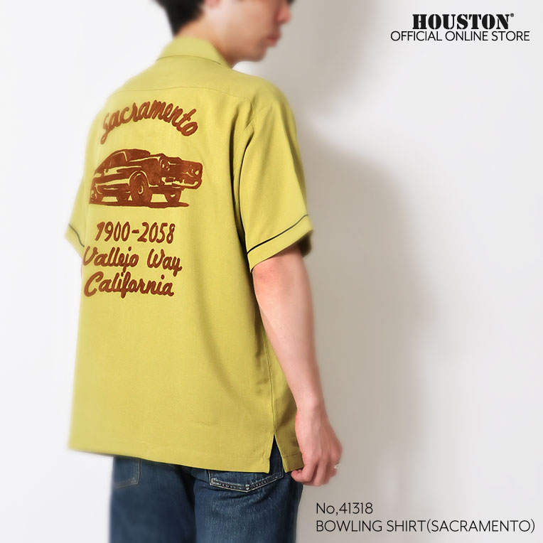 HOUSTON / ヒューストン 41318 BOWLING  SHIRT(SACRAMENTO) / ボーリングシャツ -全3色- 