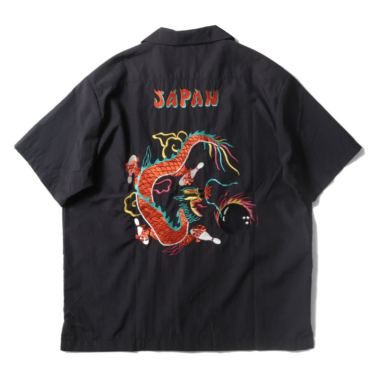 HOUSTON / ヒューストン 41319 BROAD BOWLING  SHIRT(DRAGON BOWL) / ブロードボーリングシャツ -全3色- 