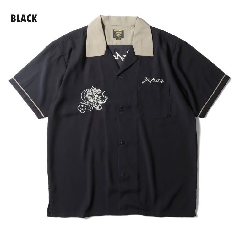 HOUSTON / ヒューストン 41310 SOUVENIR SHIRT(MAP) / スーベニアシャツ -全3色- 
