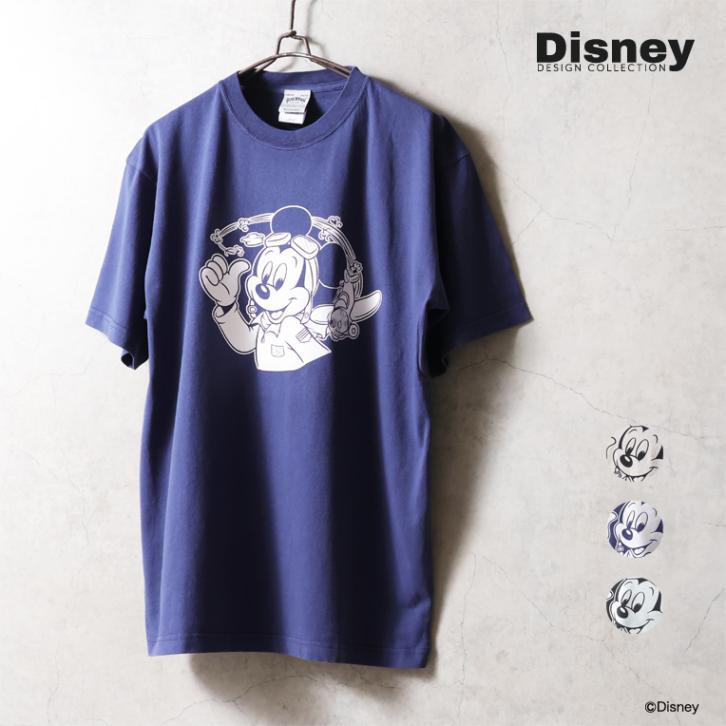 HOUSTON / ヒューストン 22433 【HOUSTON】 MICKEY MOUSE PIGMENT PT S/S TEE / ミッキーマウス ピグメントプリント 半袖 Tシャツ -全3色-
