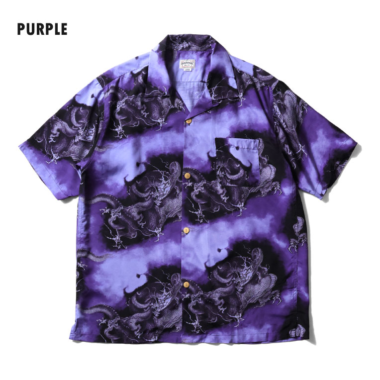 HOUSTON / ヒューストン 41297 ALOHA SHIRT (飛龍戯児図) / アロハシャツ -全3色- 