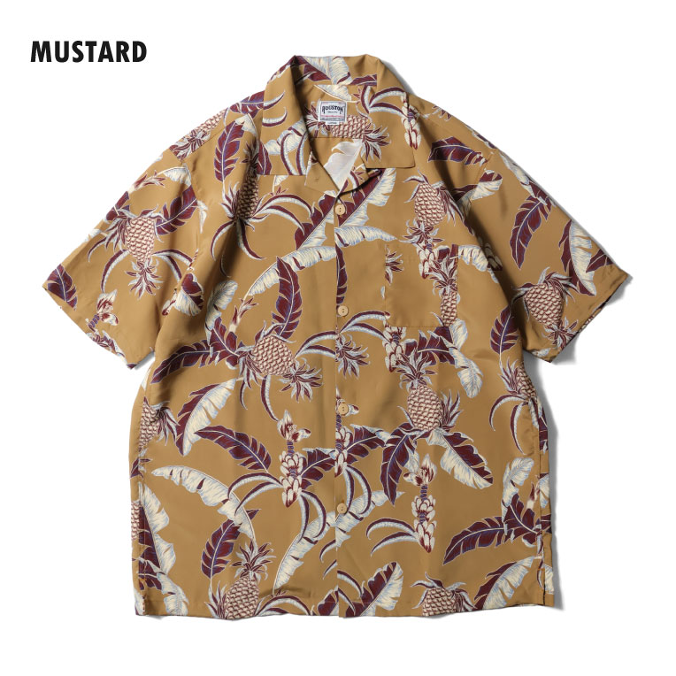 HOUSTON / ヒューストン 41351 ALOHA SHIRT (PINEAPPLE) / アロハシャツ -全3色- 