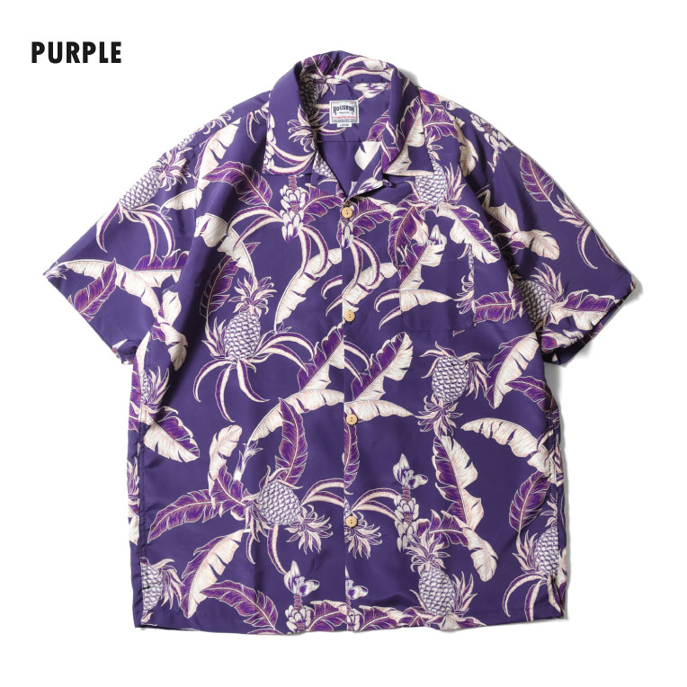 HOUSTON / ヒューストン 41351 ALOHA SHIRT (PINEAPPLE) / アロハシャツ -全3色- 