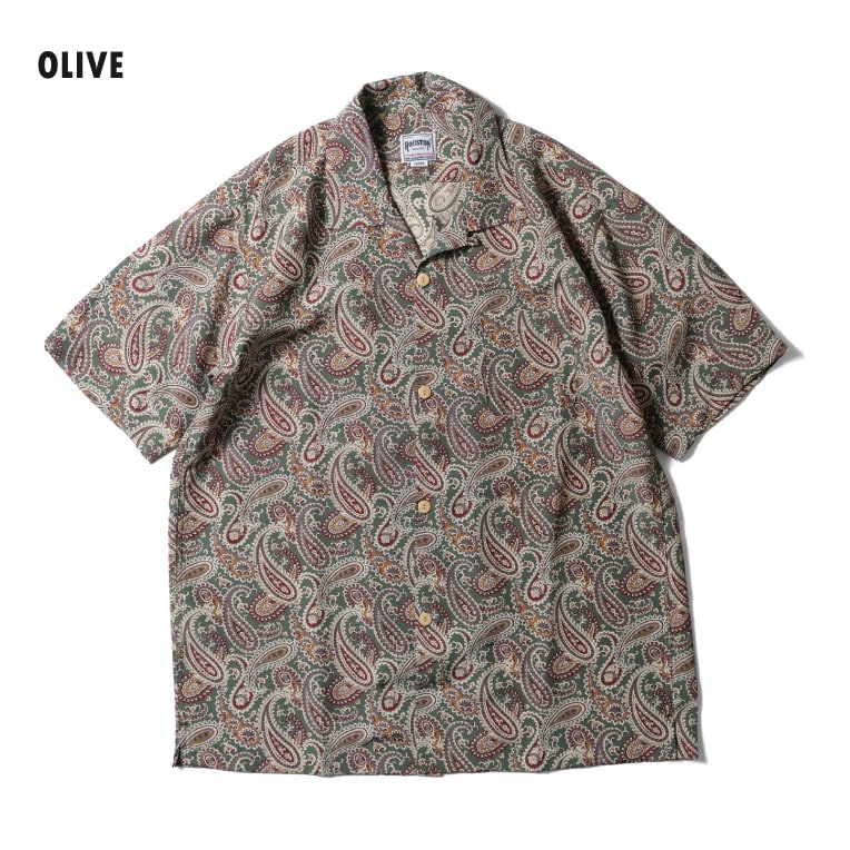 HOUSTON / ヒューストン 41352 ALOHA SHIRT (PAISLEY) / アロハシャツ -全3色- 