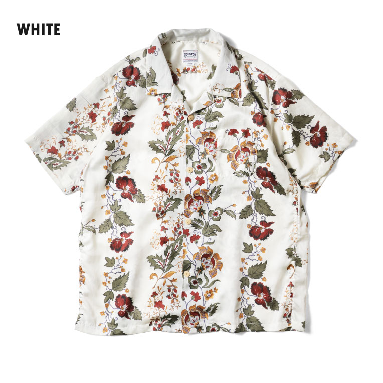 HOUSTON / ヒューストン 41353 ALOHA SHIRT (BOTANICAL) / アロハシャツ -全3色- 