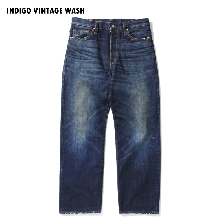 【OFFICIAL限定】HOUSTON / ヒューストン 10164VW WW2 SLEVEDGE DENIM PANTS - Special USED - / WW2 セルビッヂ デニム パンツ - スペシャルユーズド - メンズ シンプル 大戦 ジーパン デニム 赤耳 アメカジ 加工 経年変化 ダメージ加工 [10164VW]