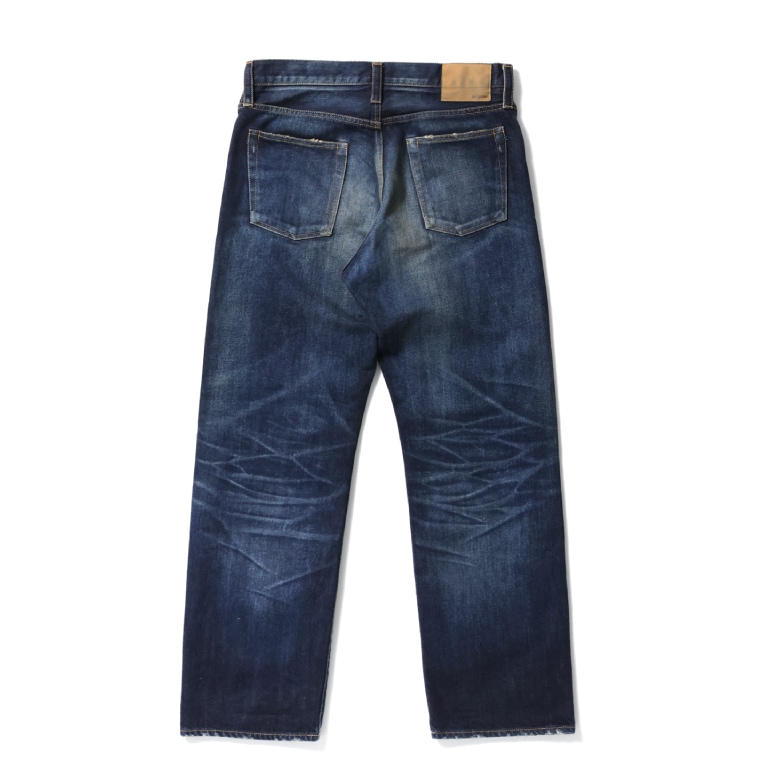 【OFFICIAL限定】HOUSTON / ヒューストン 10164VW WW2 SLEVEDGE DENIM PANTS - Special USED - / WW2 セルビッヂ デニム パンツ - スペシャルユーズド - メンズ シンプル 大戦 ジーパン デニム 赤耳 アメカジ 加工 経年変化 ダメージ加工 [10164VW]