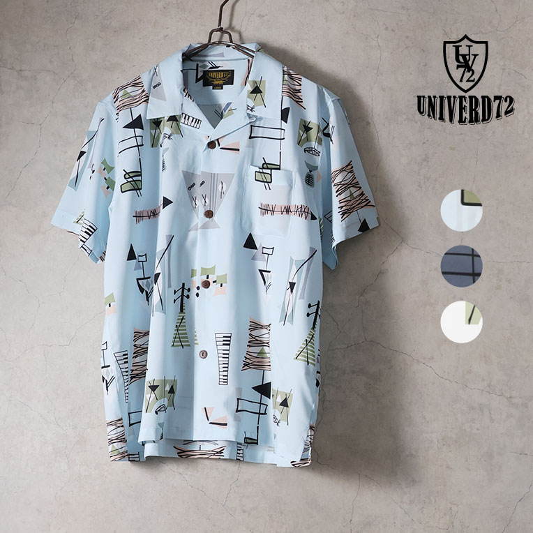 UNIVERD72 / ユニバード72 41338 DRY ALOHA SHIRT (MID-CENTURY