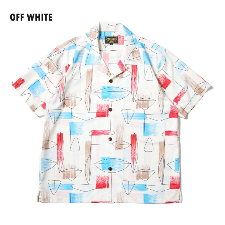 UNIVERD72 / ユニバード72 41340 DRY ALOHA SHIRT (ATOMIC) / アロハシャツ -全3色- 半袖シャツ アロハ メンズ  大きいサイズ ポリエステル アメカジ カジュアル [41340]