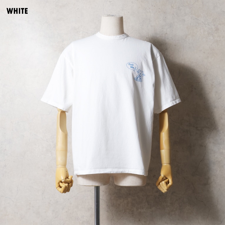 【OFFICIAL限定】　HOUSTON  / ヒューストン U2009 PIGMENT PRINT TEE (TIGER PIZZA) / ピグメント プリント 半袖Tシャツ (タイガーピザ) -全2色-