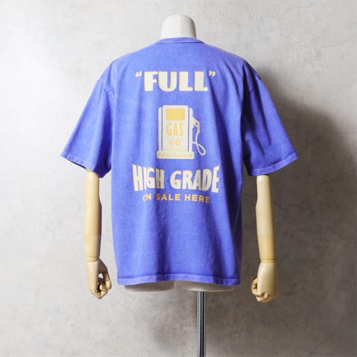 【OFFICIAL限定】　HOUSTON  / ヒューストン U2010 PIGMENT PRINT TEE (GAS STATION) / ピグメント プリント 半袖Tシャツ (ガソリンスタンド) -全2色- 