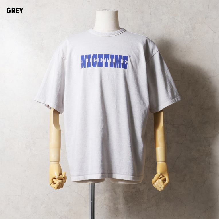 【OFFICIAL限定】　HOUSTON  / ヒューストン U2011 PIGMENT PRINT TEE (NICETIME) / ピグメント プリント 半袖Tシャツ (ナイスタイム) -全2色-