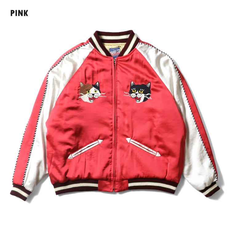 HOUSTON woman / ヒューストン ウーマン 5062W RAYON SOUVENIR JACKET (DRUNK CATS) / レーヨンスーベニアジャケット -全3色-