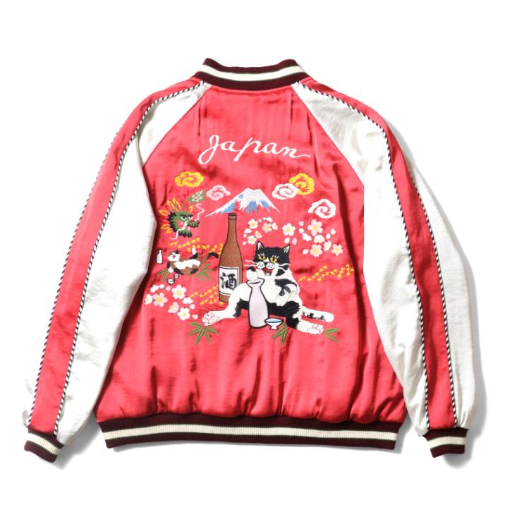 HOUSTON woman / ヒューストン ウーマン 5062W RAYON SOUVENIR JACKET (DRUNK CATS) / レーヨンスーベニアジャケット -全3色-