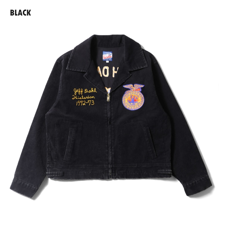 HOUSTON woman / ヒューストン ウーマン 5070W WASHED CORDUROY FFA JACKET / コーデュロイFFAジャケット -全3色- 