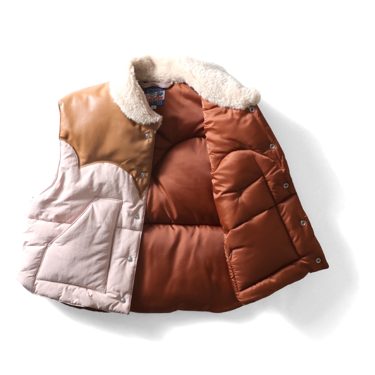 HOUSTON woman / ヒューストン ウーマン 5066W VERY SHORT PADDING VEST / ベリーショートパディングベスト -全3色- 