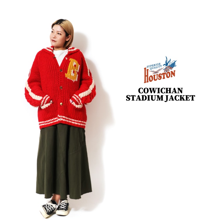 HOUSTON woman / ヒューストン ウーマン 2058W COWICHAN STADIUM JACKET / カウチンスタジアムジャケット -全2色- 
