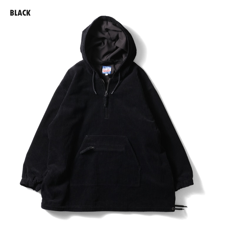 HOUSTON woman / ヒューストン ウーマン 5080W CORDUROY HALF ZIP HOODIE / コーデュロイハーフジップフーディー -全3色- 