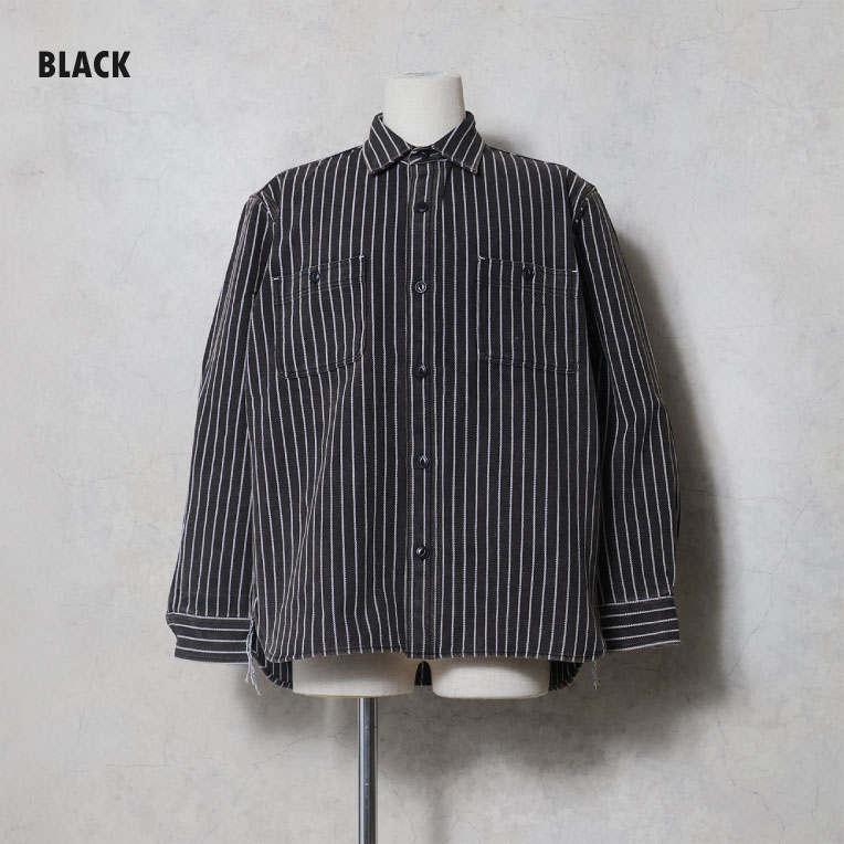 HOUSTON / ヒューストン 41255VW VINTAGE STRIPE VIYELLA SHIRT / ビンテージストライプビエラシャツ -全4色-