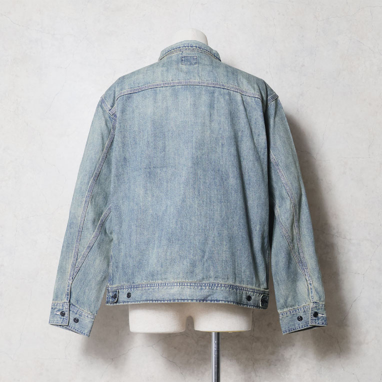 HOUSTON / ヒューストン 51655 U.S.COTTON DENIM ZIP WORK JACKET / デニムジップワークジャケット -全3色-