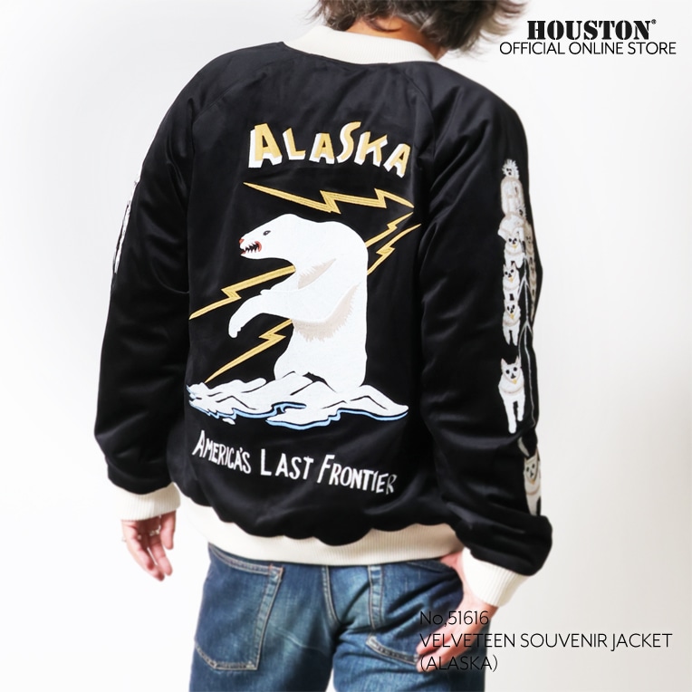 HOUSTON / ヒューストン 51616 VELVETEEN SOUVENIR JACKET (ALASKA) / 別珍スーベニアジャケット -全3色-