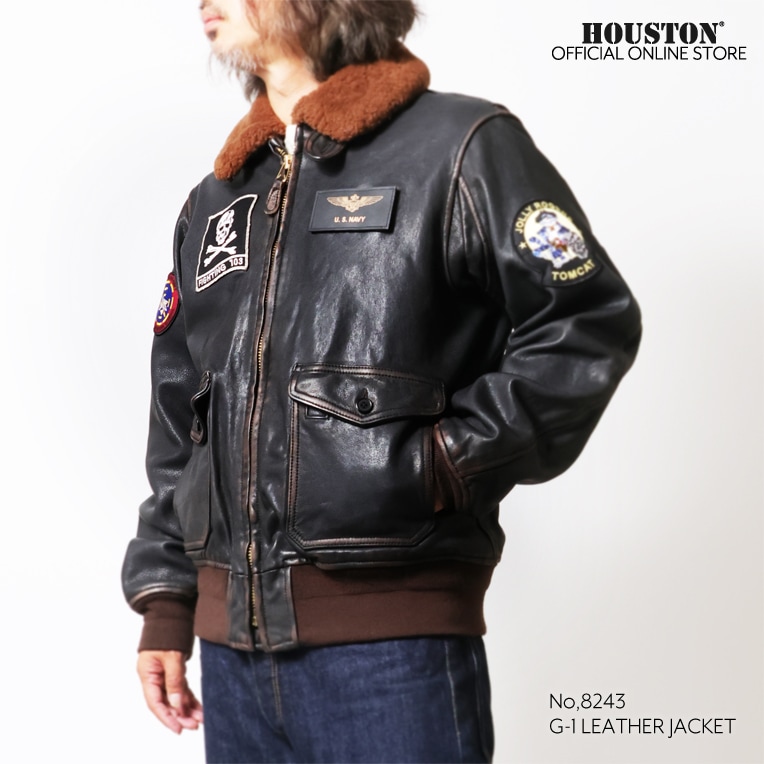 HOUSTON / ヒューストン 8243 G-1 LEATHER JACKET / G-1レザー