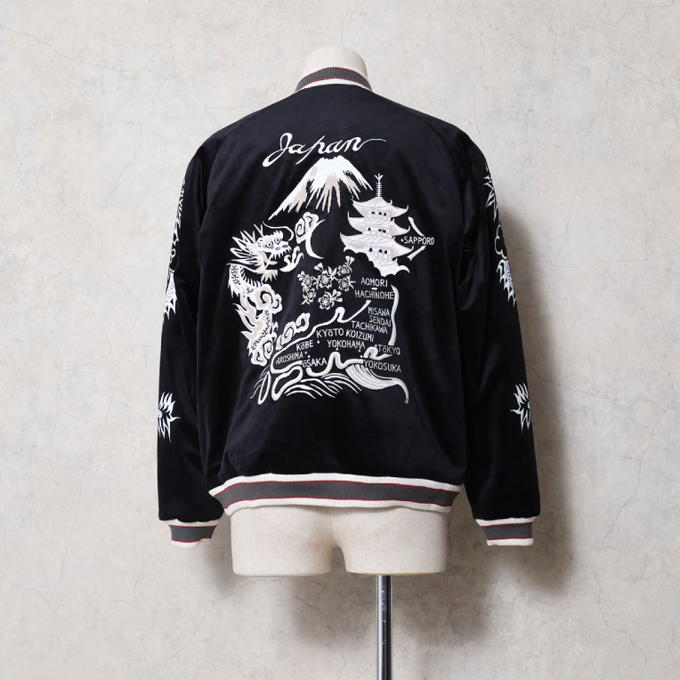 HOUSTON / ヒューストン 51618 VELVETEEN SOUVENIR JACKET (MAP) / 別珍スーベニアジャケット -全3色-