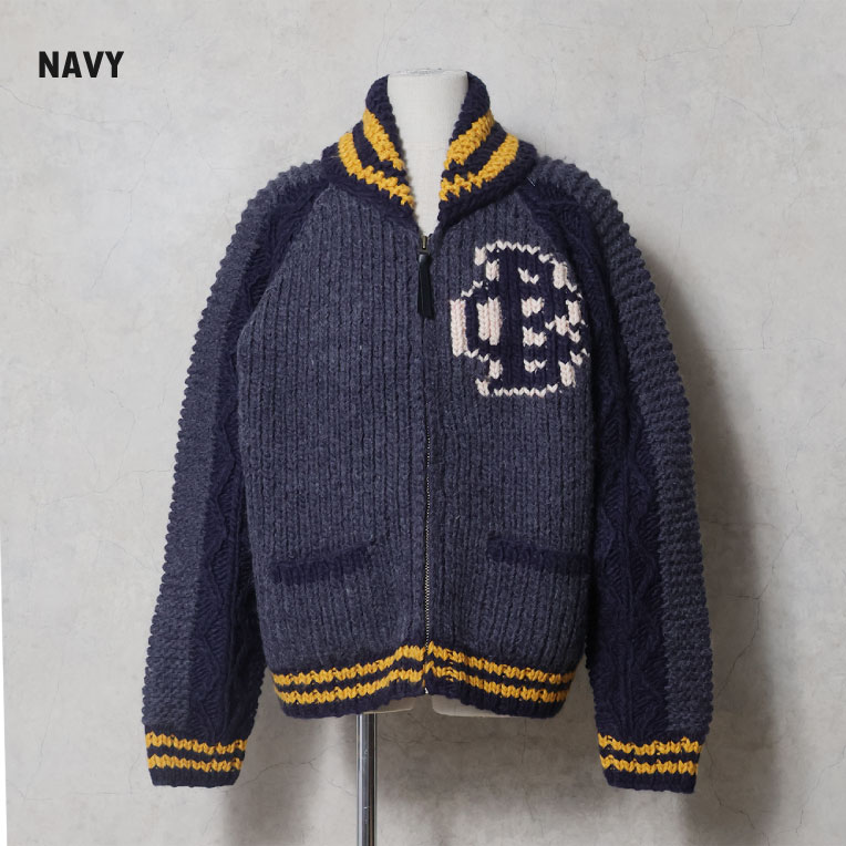 HOUSTON / ヒューストン 22456 COWICHAN STUDIUM JACKET / カウチンスタジアムジャケット -全2色-