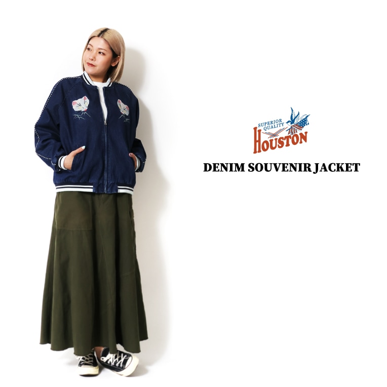 HOUSTON woman / ヒューストン ウーマン 5076W DENIM SOUVENIR JACKET