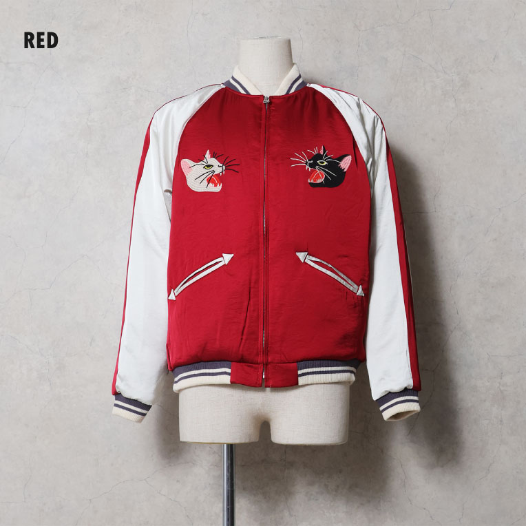 HOUSTON / ヒューストン 51613 RAYON SOUVENIR JACKET (CAT) / レーヨンスーベニアジャケット -全3色-