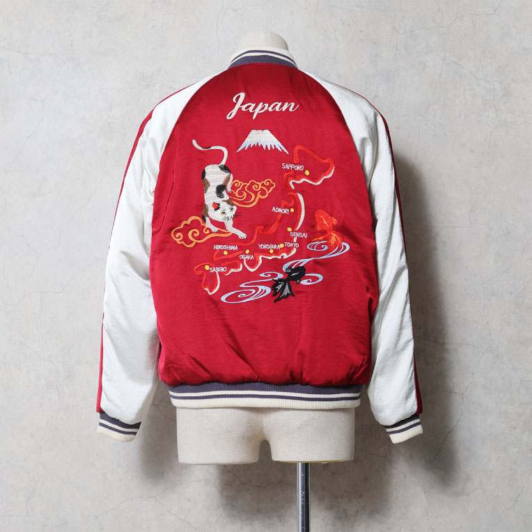 HOUSTON / ヒューストン 51613 RAYON SOUVENIR JACKET (CAT) / レーヨンスーベニアジャケット -全3色-