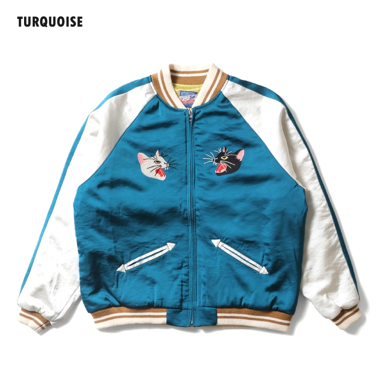 HOUSTON woman / ヒューストン ウーマン 5060W RAYON SOUVENIR JACKET (CAT) / レーヨンスーベニアジャケット -全3色- 