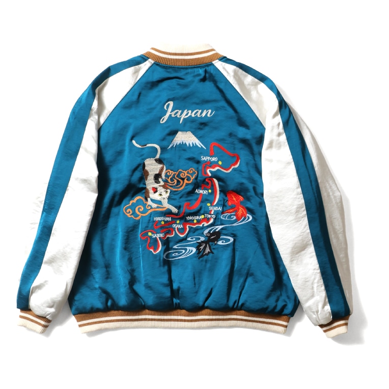 HOUSTON woman / ヒューストン ウーマン 5060W RAYON SOUVENIR JACKET (CAT) / レーヨンスーベニアジャケット -全3色- 