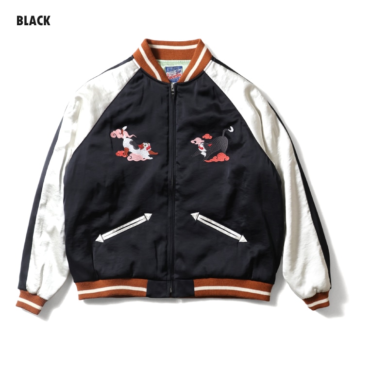 HOUSTON woman / ヒューストン ウーマン 5061W RAYON SOUVENIR JACKET (百猫) / レーヨンスーベニアジャケット -全3色-