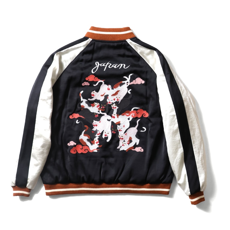 HOUSTON woman / ヒューストン ウーマン 5061W RAYON SOUVENIR JACKET (百猫) / レーヨンスーベニアジャケット -全3色-