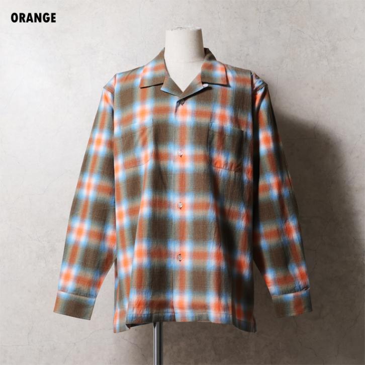 HOUSTON / ヒューストン 41358 PRINT FLANNEL O/C SHIRT / プリントフランネルオープンカラーシャツ -全7色-