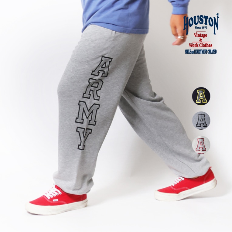 HOUSTON / ヒューストン 10195 REFLECTOR PRINT SWEAT PANTS / リフレクタープリントスウェットパンツ -全3色-