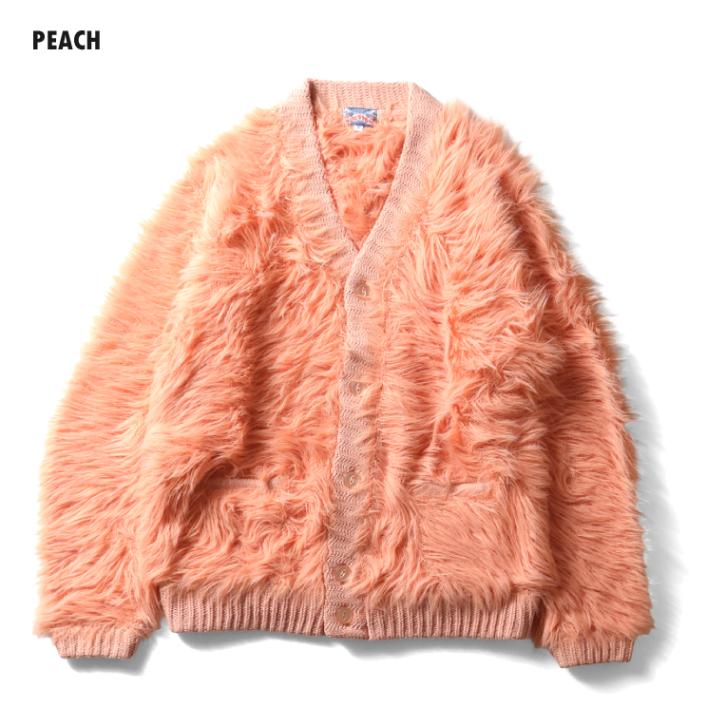 HOUSTON woman / ヒューストン ウーマン 2079W MOHAIR TOUCH LONG SHAGGY CARDIGAN / モヘアタッチロングシャギーカーディガン -全3色- 