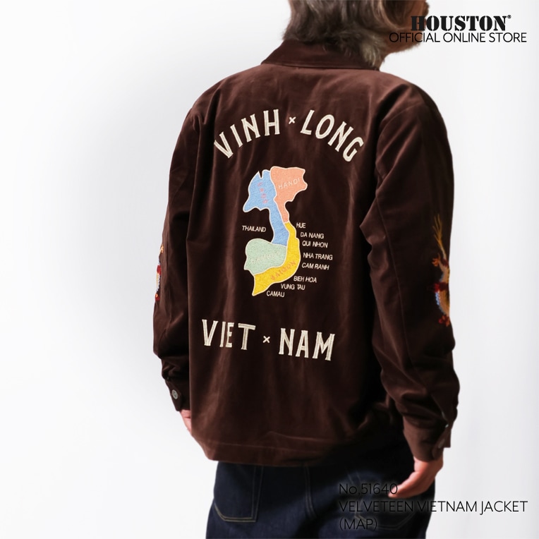 HOUSTON / ヒューストン 51640 VELVETEEN VIETNAM JACKET (MAP) / 別珍